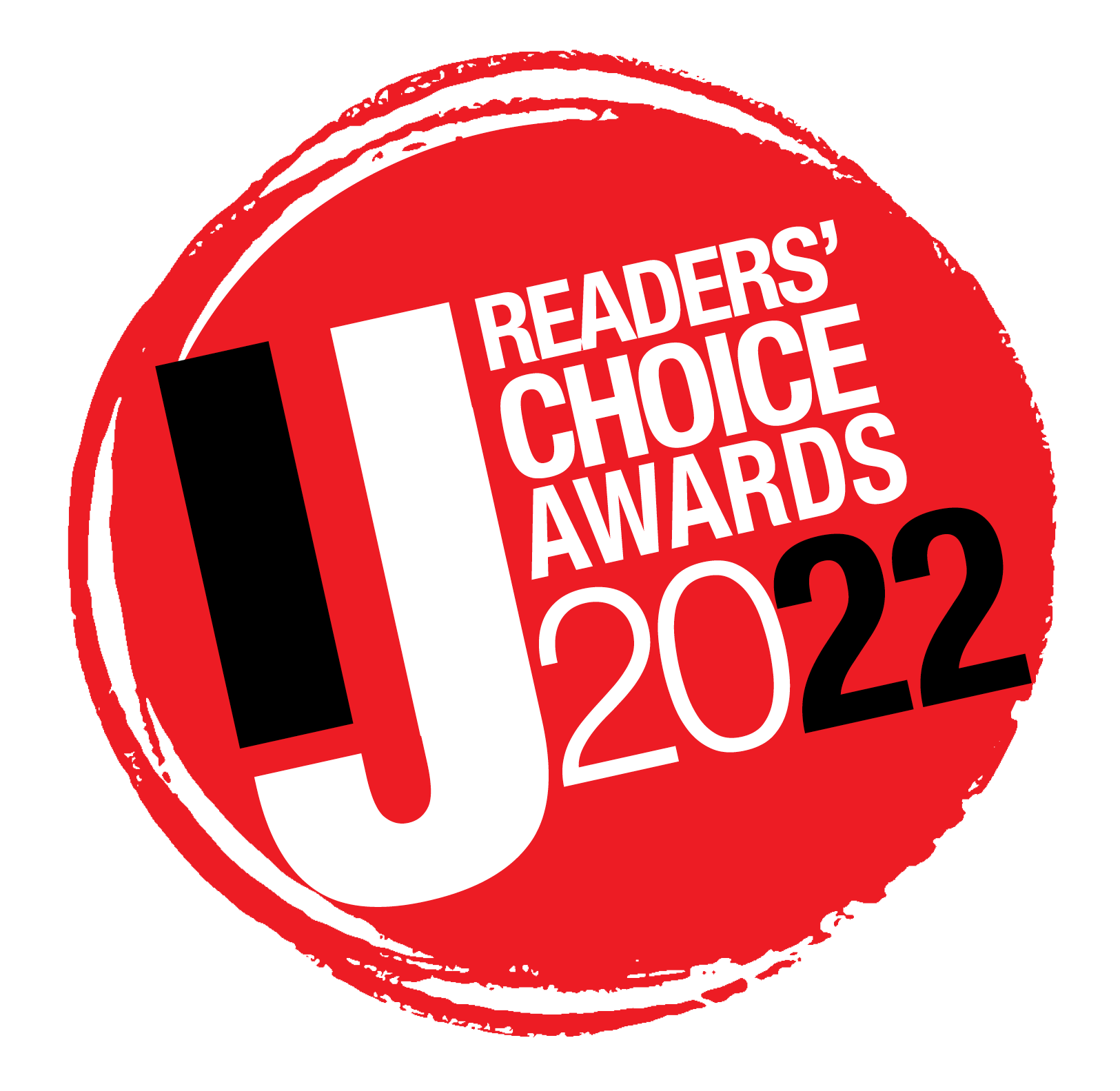 The logo of the Marin Independent Journal Readers’ Choice Award with a gray background
