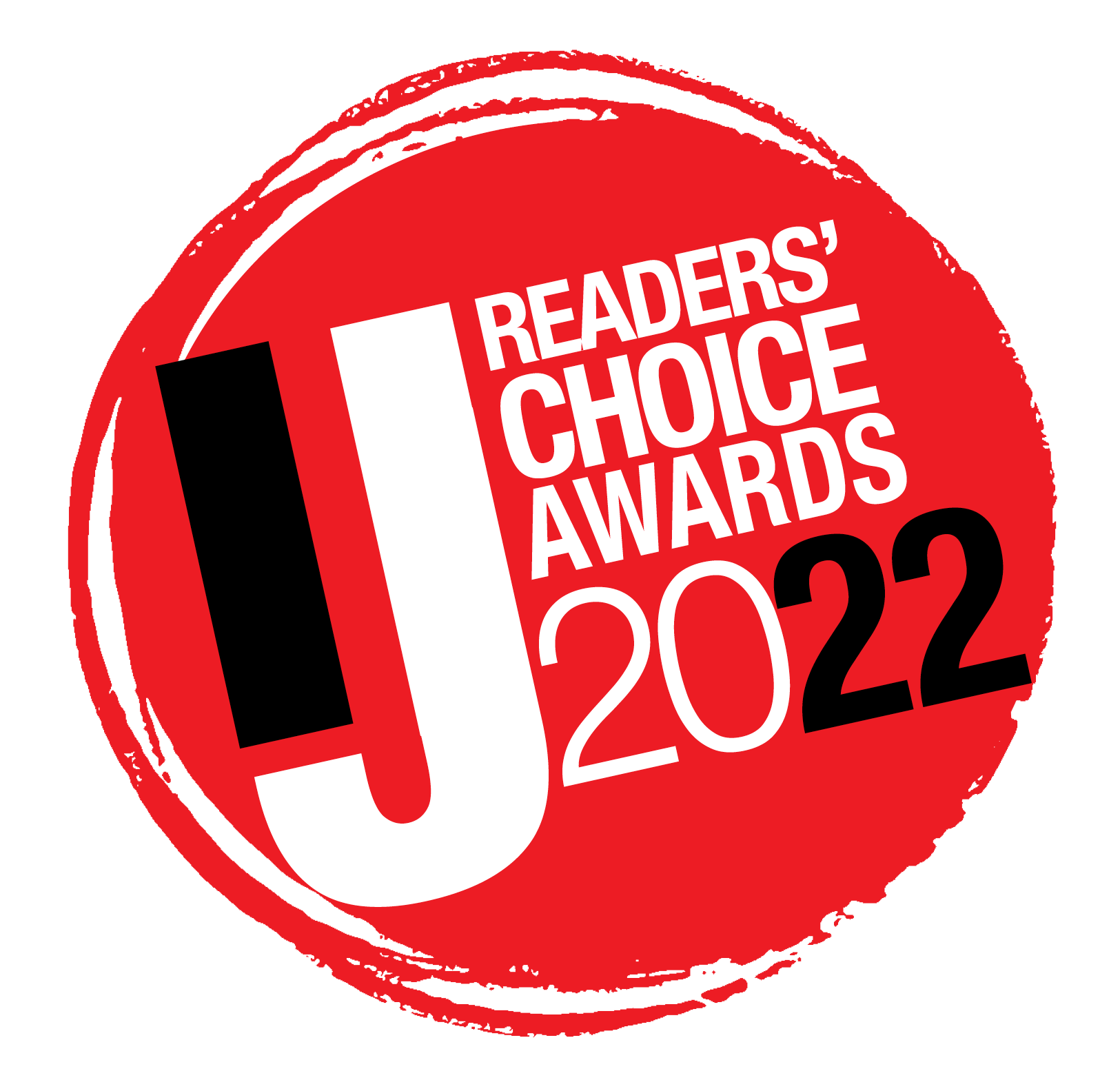 The logo of the Marin Independent Journal Readers’ Choice Award with a gray background