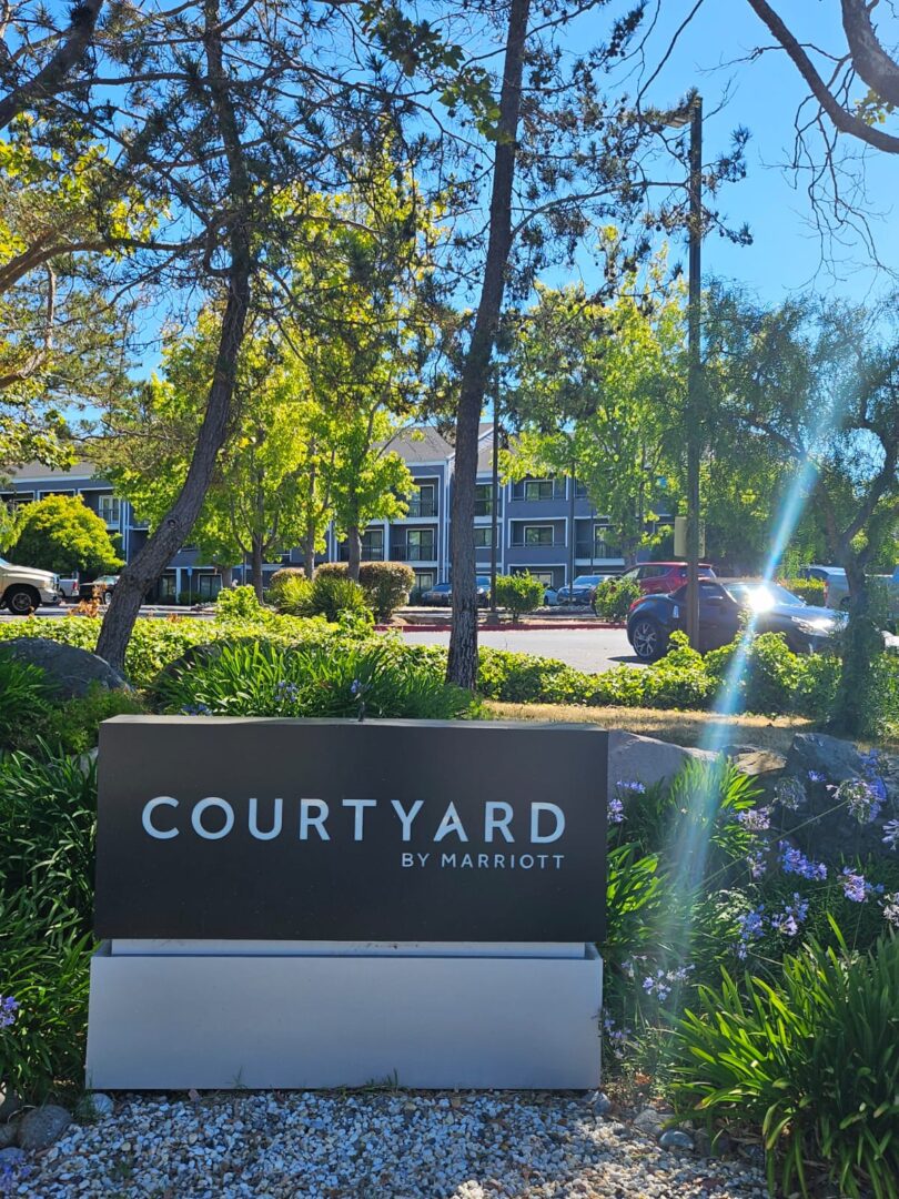 Courtyard By Marriott Board With Letters