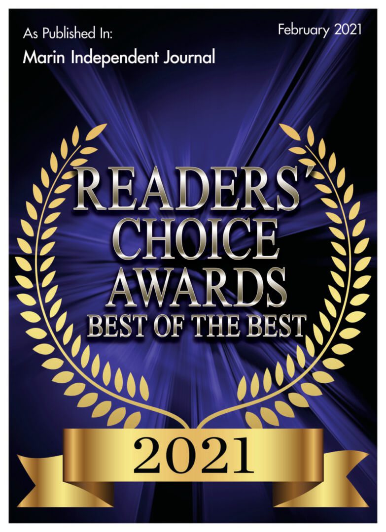 Readers Choice Award 2021 On A Blue Background